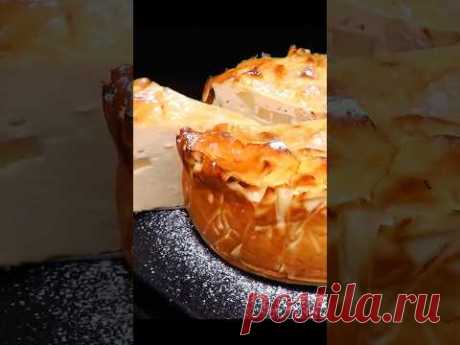 🍏🍎БЕЗ МУКИ из творога яблочный сырник творожный чизкейк выпечка с творогом и яблоками Люда Изи Кук