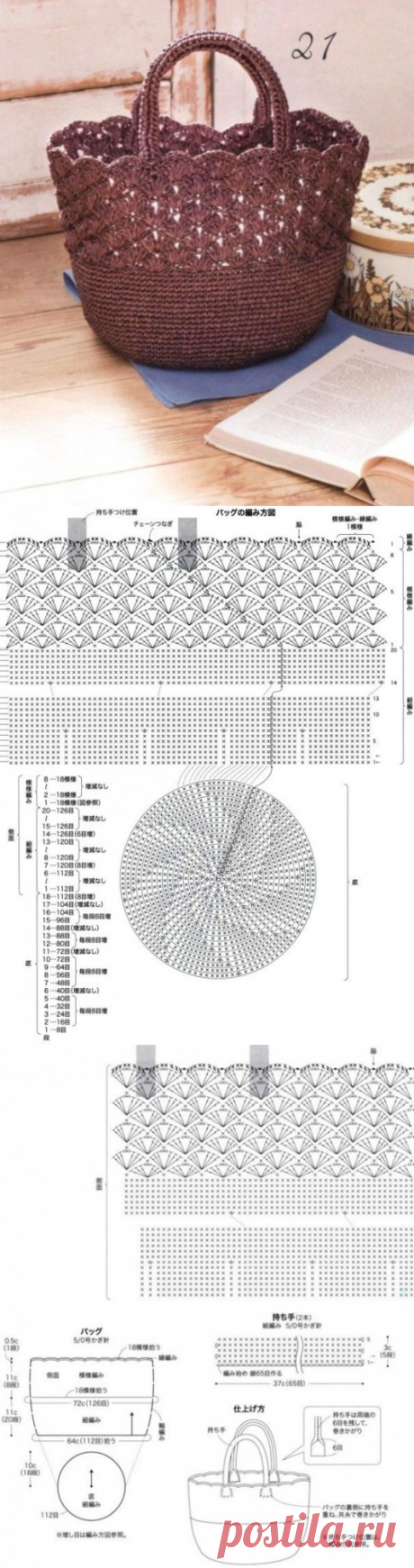 Практичная сумка крючком из категории Интересные идеи – Вязаные идеи, идеи для вязания