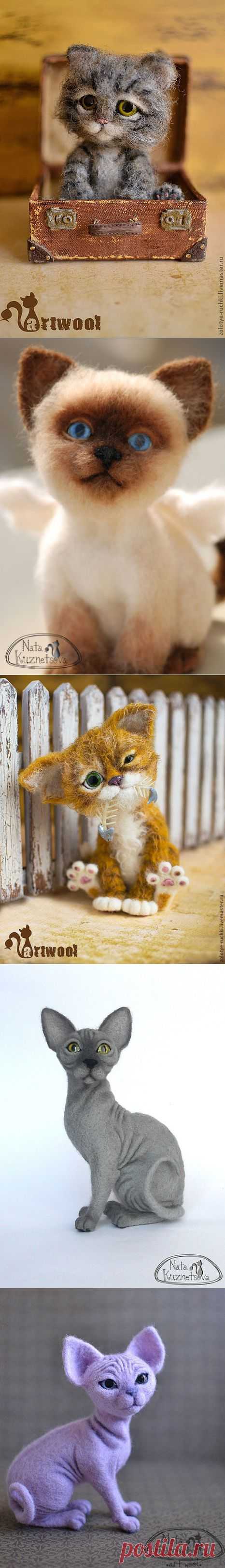 Валяние. КОТЫ и КОШКИ Натальи Кузнецовой.
