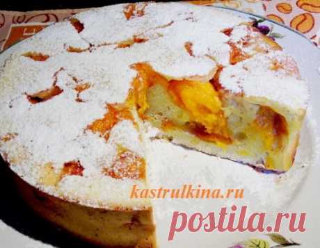 Простой и вкусный летний пирог с абрикосами (тесто без дрожжей)