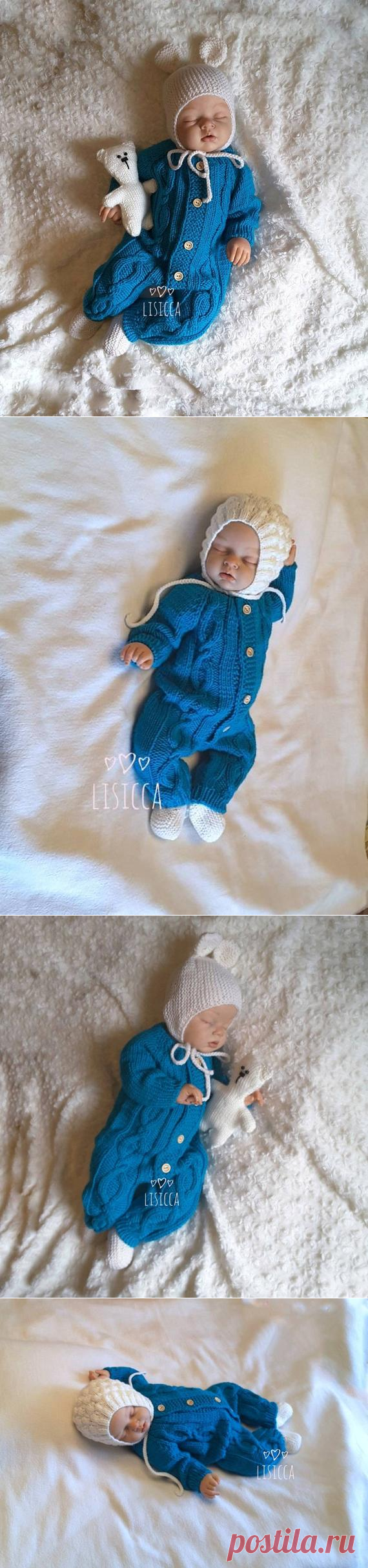 Hand knitted baby romper Knitted baby clothes Knitted baby set | Etsy