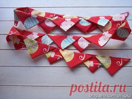 ​Быстрый вариант обработки края изделия "треугольничками"