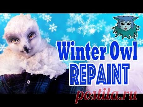 Tutorial: Repaint Winter Snowy Owl Doll Custom Jackson Jekyll & Apple White