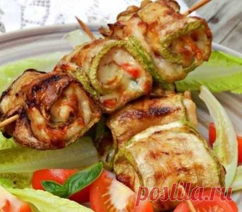 Рулетики из кабачков - Простые рецепты Овкусе.ру
