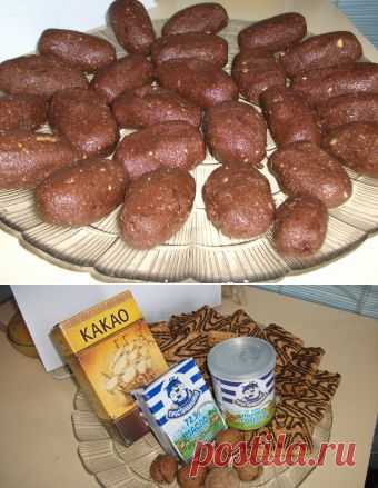 Пирожное "Картошка" - домашний рецепт от Простоквашино