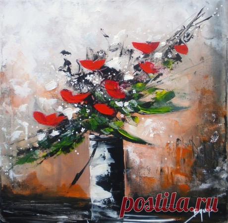 Маки, маки - алые маки... Художник Эрик Бруни (Eric Bruni)