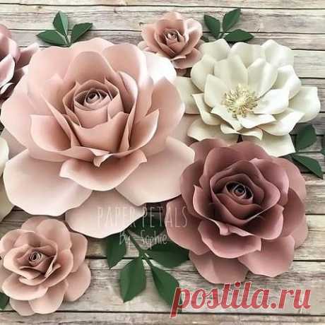 Красивые цветы из бумаги. Инструкция в картинках.