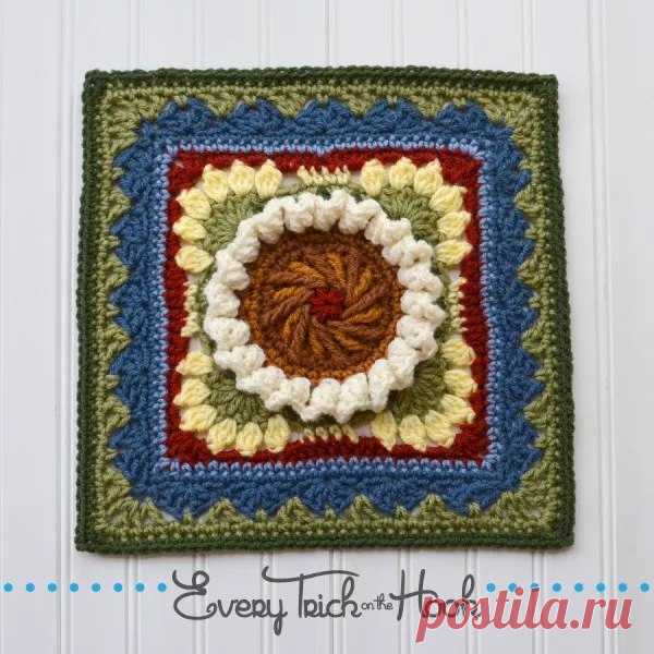 tarta de chocolate (traducción) 
el diseño, la descripción y el calendario de Polly Plum 
Descripción original enlace http://www.ravelry.com/patterns/library/shoofly-pie