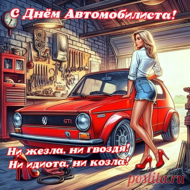 Всех вас, автолюбители,
Шоферы и водители,
Я поздравляю с праздником,
С Днем автомобилиста!