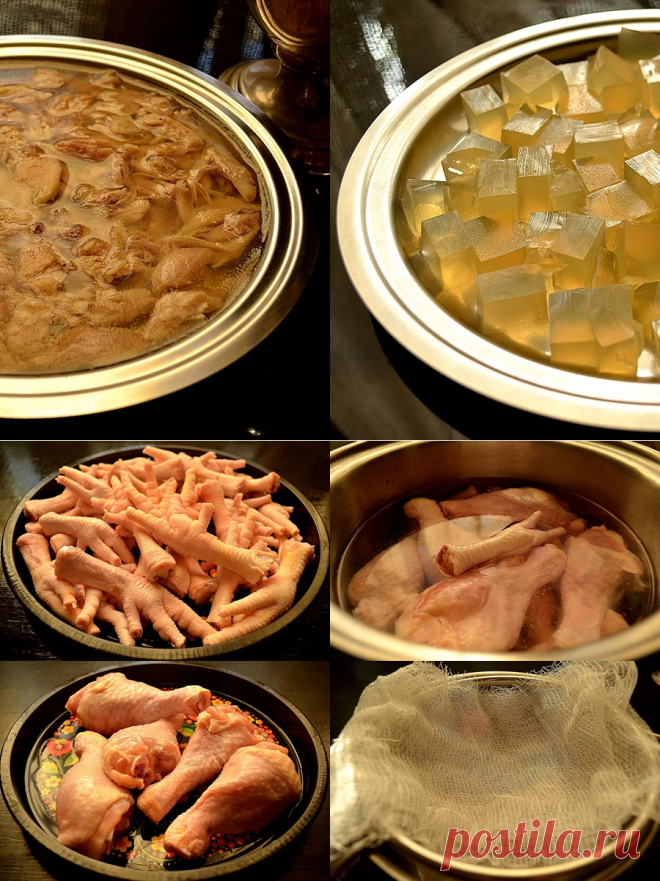 Студень из курицы. Ланспик. Бюджетный вариант.