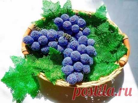 ​Виноград из бисера