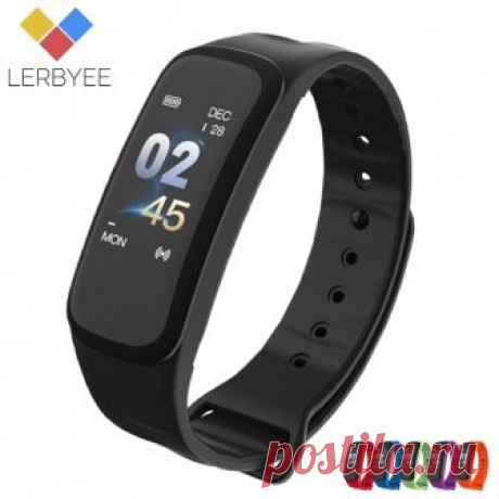 Lerbyee C1Plus умный Браслет цветной экран кровяное давление фитнес трекер пульсометр умный браслет Спорт для Android IOS купить на AliExpress
