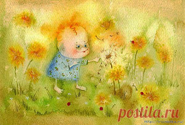 Выйдем в поле собирать одуванчики нового лета...