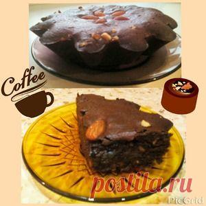 Пирог-фондан с миндалём - кулинарный рецепт