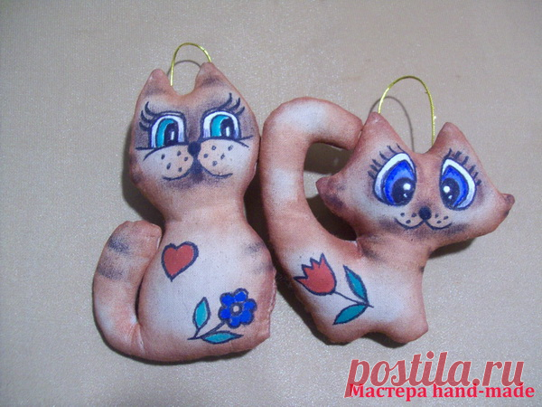 КОФЕЙНЫЕ ИГРУШКИ ИЗ ТКАНИ. КОТЯТА СВОИМИ РУКАМИ