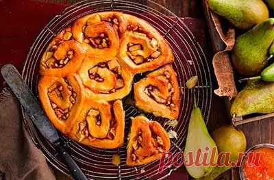 Готовим сами булочки с грушей