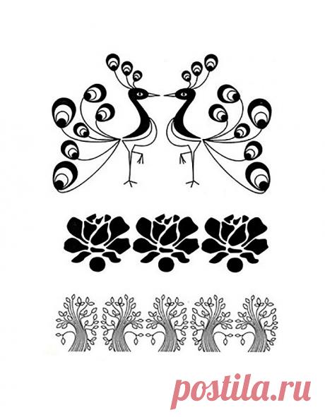 Узоры и орнаменты трафареты для детей. Распечатайте шаблоны бесплатно.