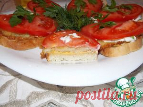Теплый бутерброд с драниками и сыром - кулинарный рецепт