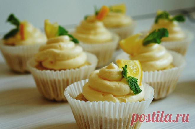Капкейки с лимонным курдом рецепт с фото