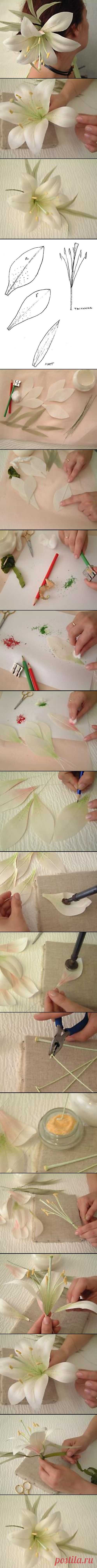 Grouped image by http://pinthemall.net | Fans,flowers,. | Lilies, Paper and Ribbon Flower Tutorial
