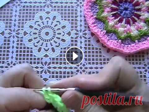 Вязание крючком. Мандала. Часть 1. В этом видео я начинаю вязание мандалы, часть 1. Схему мандалы я нашла на сайте handmade-paradise.ru Этот ролик обработан в Видеоредакторе YouTube (...