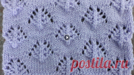 Вязание спицами. Несложный ажурный узор для блузы, кардигана, топа , детской кофточки и платья.