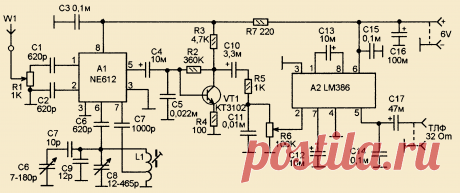 Схемы простых КВ приёмников прямого преобразования на микросхемах - EWFF