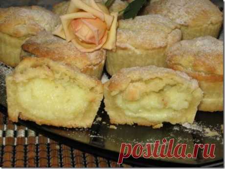 Песочные бабки с заварным кремом