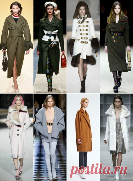 Модные зимние пальто 2017-2018: фото, фасоны, материалы, цвет
