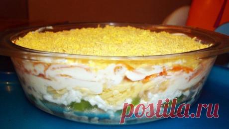 Девочки на работе угостили этим салатом, очень мне понравился - оригинальный и не избитый. Обязательно попробуйте!
noкaзamь поʌнocmью»»»