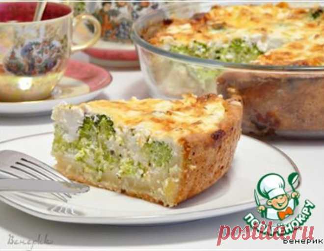 Киш с брокколи и фетой – кулинарный рецепт