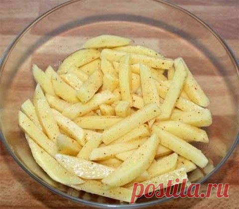 Картофель фри без масла | Домашняя кулинария