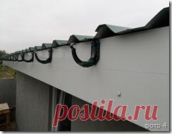 Монтаж водостока: для крыши своими руками