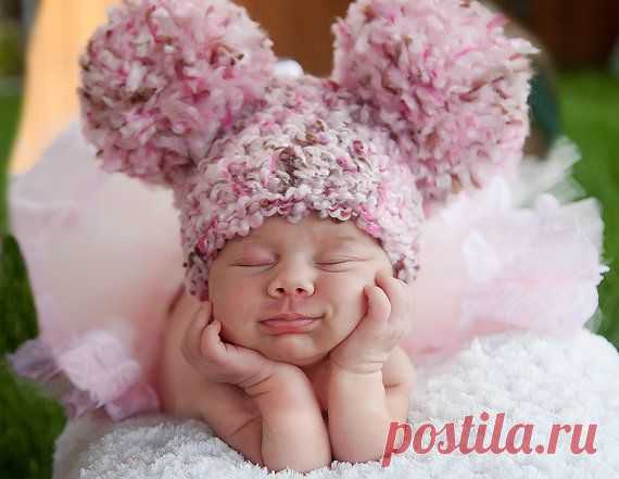 Pom Pom Baby Hat 12 Colors 0 to 3 Month Baby Girl от TSBPhotoProps