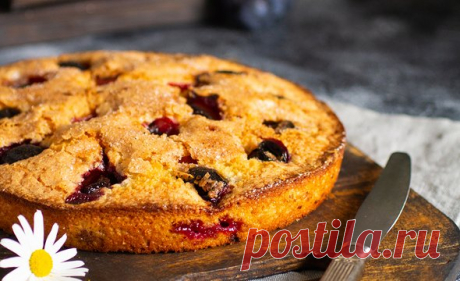 Рецепт домашнего пирога со сливами: его легко приготовить и можно хранить в морозилке | Мел