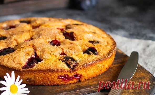 Рецепт домашнего пирога со сливами: его легко приготовить и можно хранить в морозилке | Мел