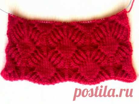 Узоры с патентной резинкой. Узор 2. Просто очень красивый узор.