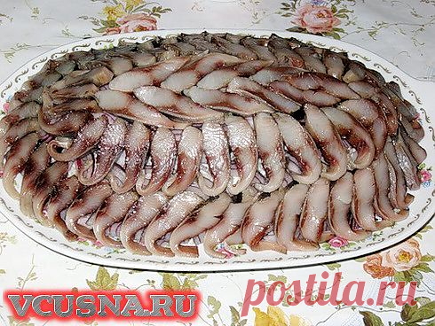 Селёдка над шубой - пошаговый кулинарный рецепт VCUSNA.RU