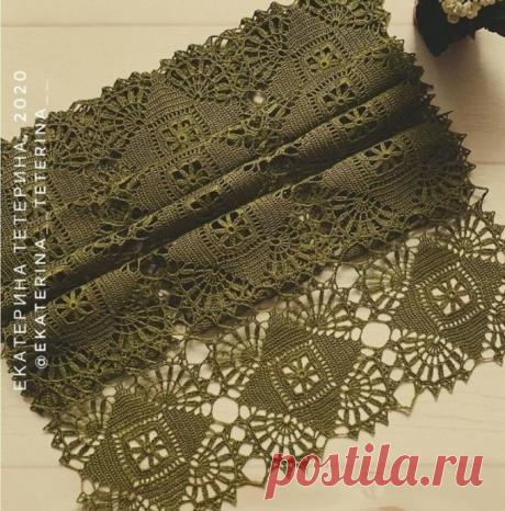 Палантин мотивами от Екатерины Тетериной