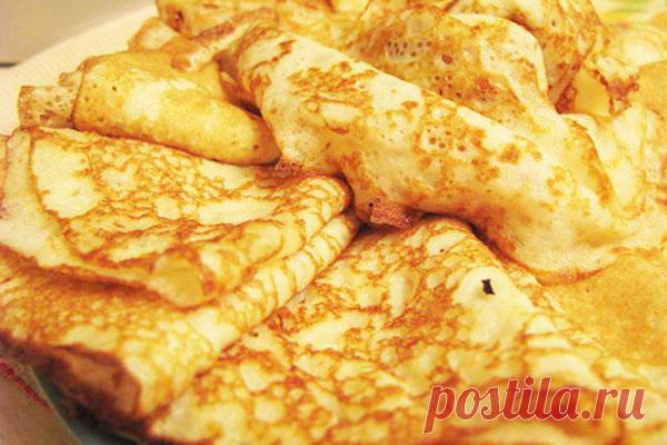 Тоненькие заварные блины — Кулинарная страничка