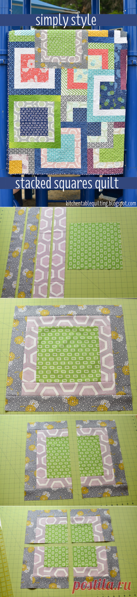 Simply Style Stacked Squares Quilt « Moda Bake Shop