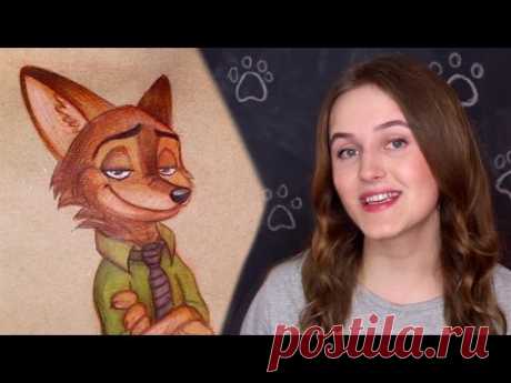 SPEEDPAINT | фан-арт Зверополис. Рисую лиса Ника)