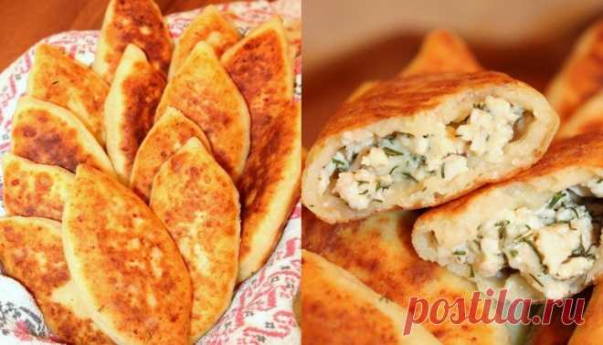 Курица в пирожках из творога с сыром, зеленью