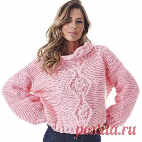 Вяжем свитер оверсайз спицами