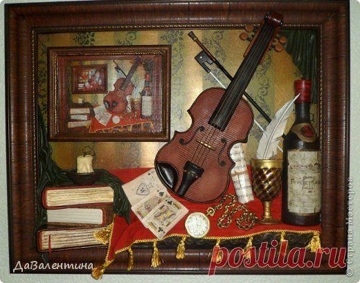 "Картина в картине" -работа из натуральной кожи. | Страна Мастеров