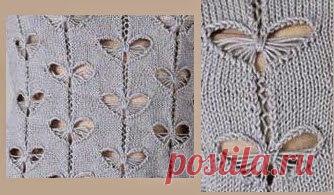 Истинно весенний узор спицами 