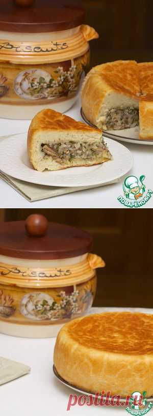 Постный пирог с рыбой из мультиварки - кулинарный рецепт