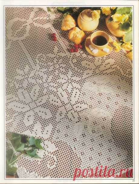 World crochet: Tablecloth 233