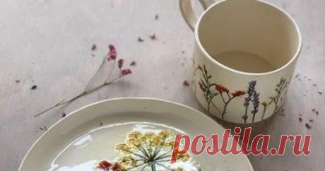 Naczynia artystyczne do zrobienia samemu Jak zrobić ceramikę zdobiona roślinami - tutorial.