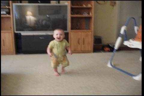 Столкновение в космическом пространстве. Funny Gif - Omigu